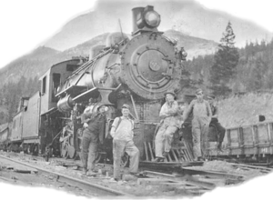 1921 Work Train The Pacific Great Eastern Railway, Clinton